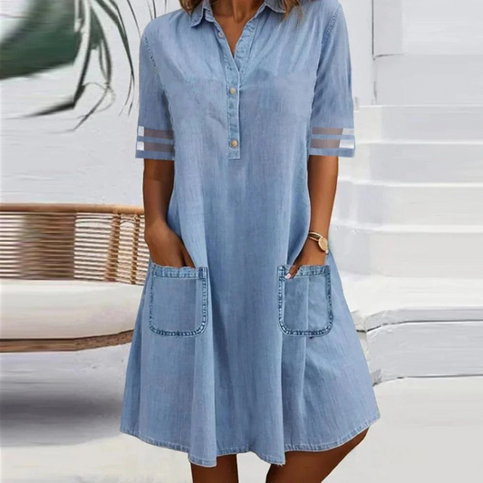 Jill™ – Jeans Minikleid mit Seitentaschen