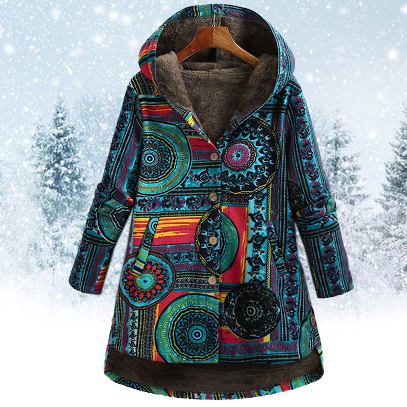 Vicky | Blumenjacke mit Kapuze