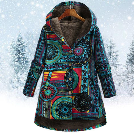 Vicky | Blumenjacke mit Kapuze
