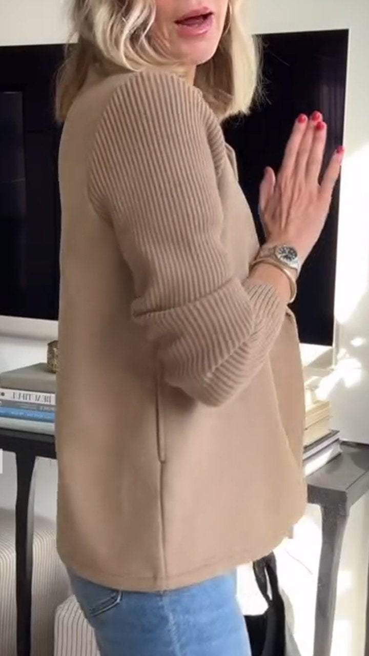 Amora™ - Eleganter Blazer mit Strickärmeln