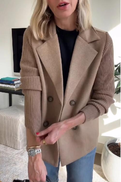 Amora™ - Eleganter Blazer mit Strickärmeln