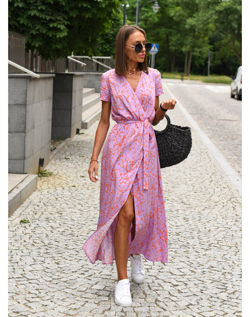 Evie™ - Stilvolles V-Ausschnitt-Kleid