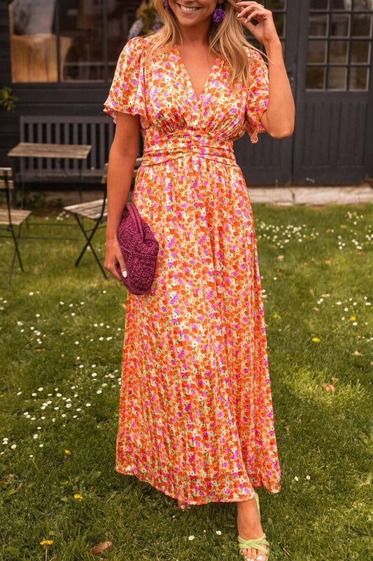Sandra™ - Elegant Maxi dress with V-neckline