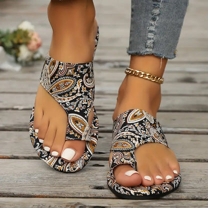 Mira™ - Leichte orthopädische flache Sandalen für Damen | Vintage und Moderne kombiniert