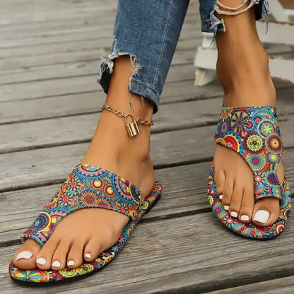 Mira™ - Leichte orthopädische flache Sandalen für Damen | Vintage und Moderne kombiniert